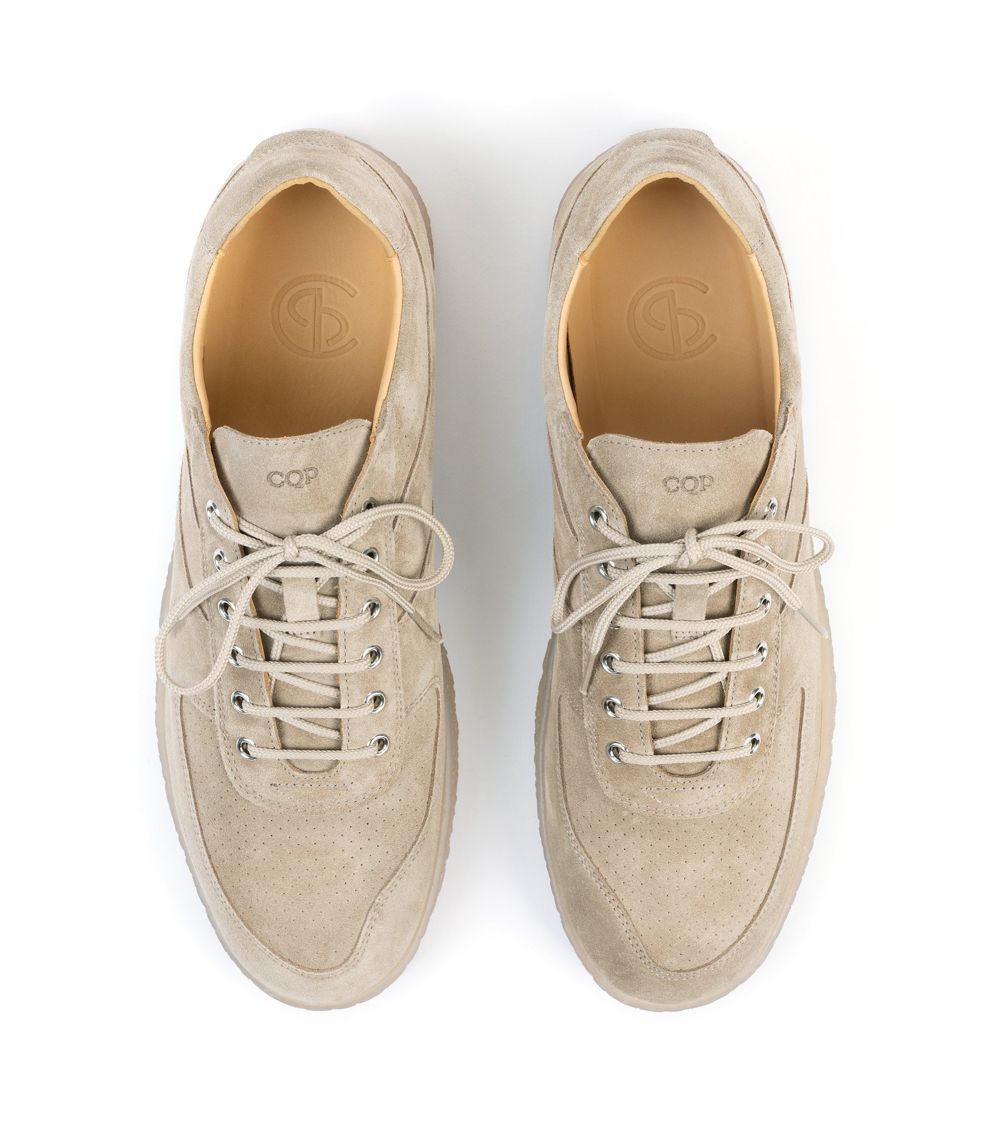 CQP Roamer Suede Sneaker: Taupe