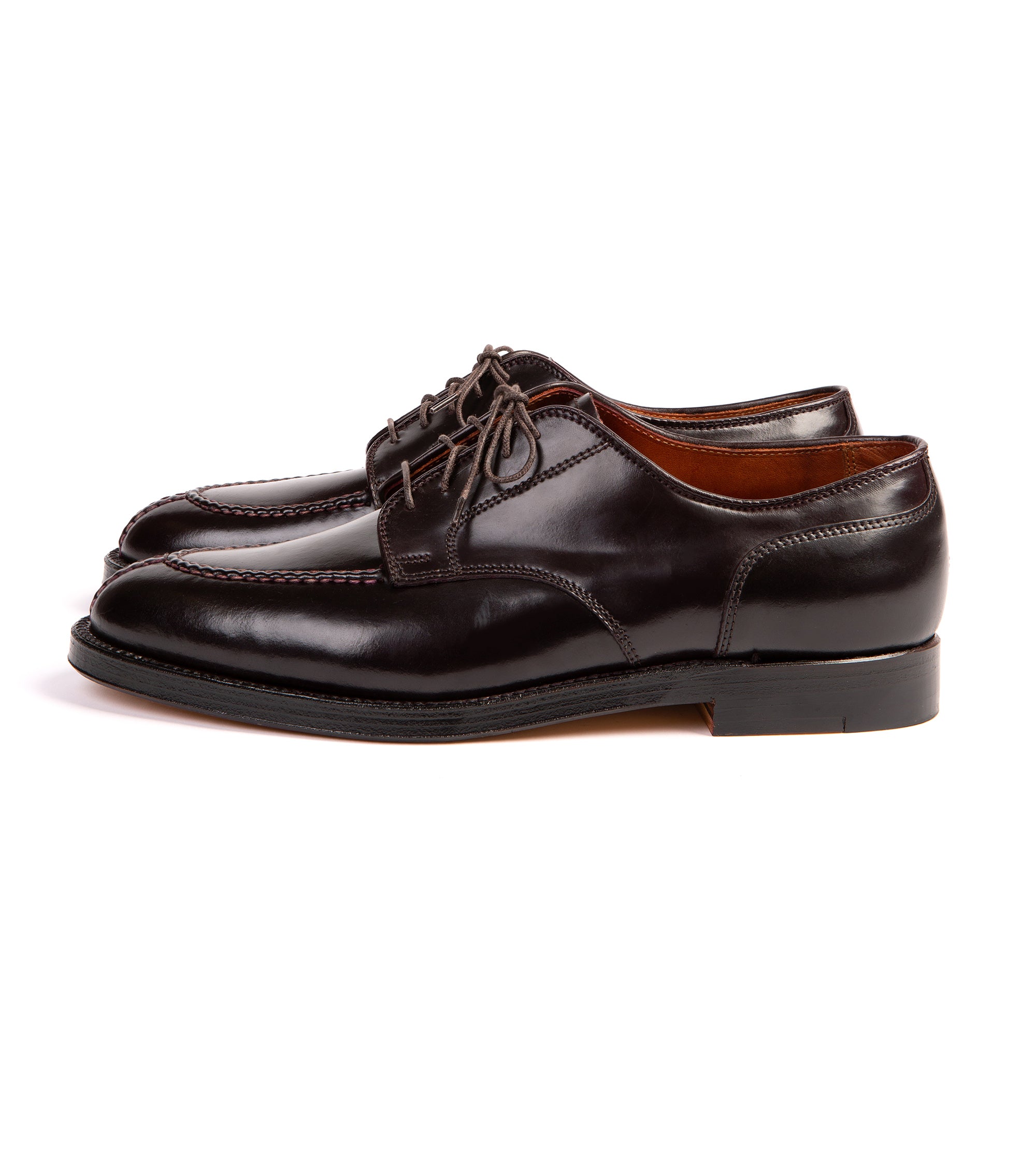 Alden Cordovan Norwegian Split Toe Blucher Shoe: Dark Burgundy 2210