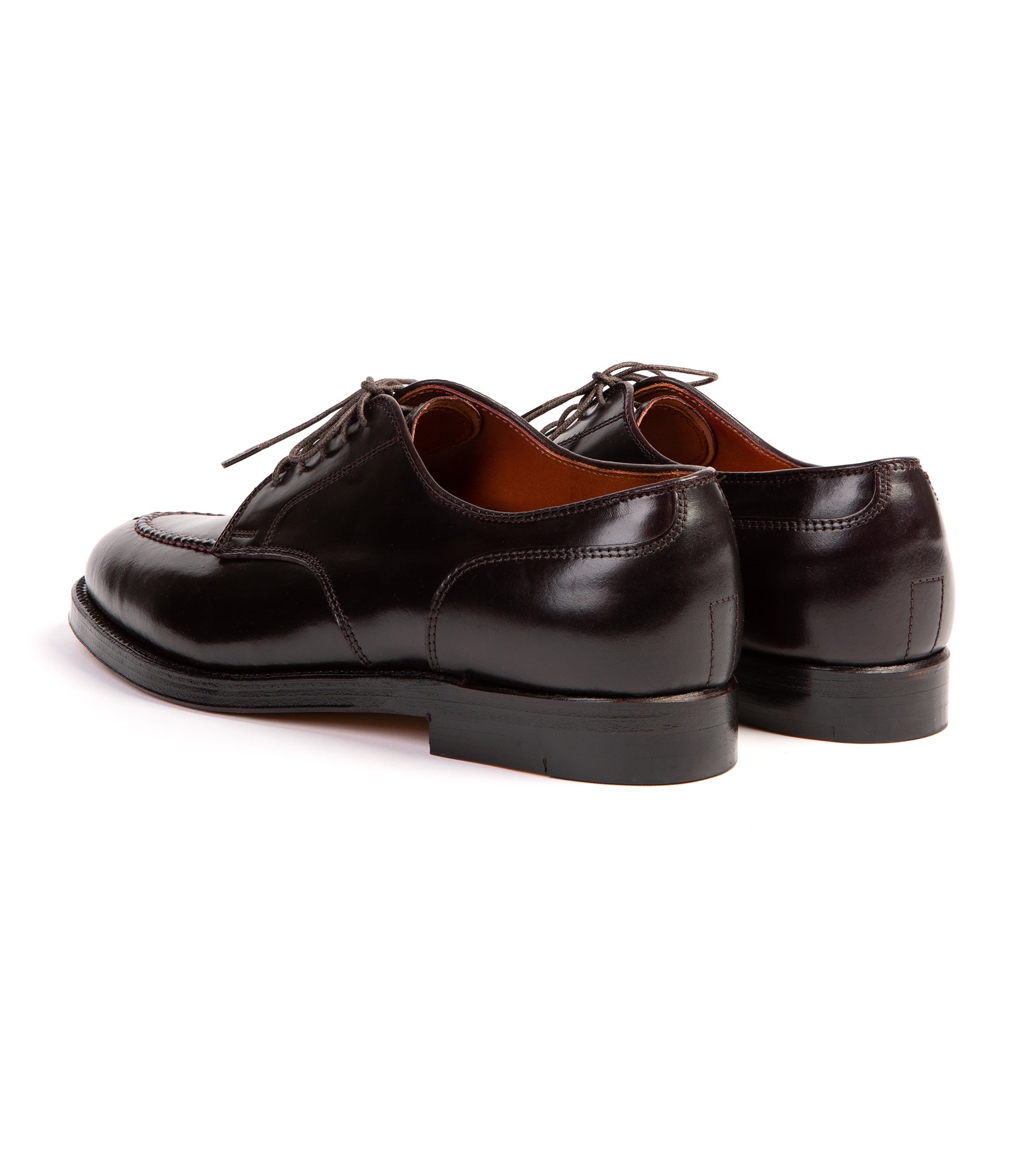 Alden Cordovan Norwegian Split Toe Blucher Shoe: Dark Burgundy 2210