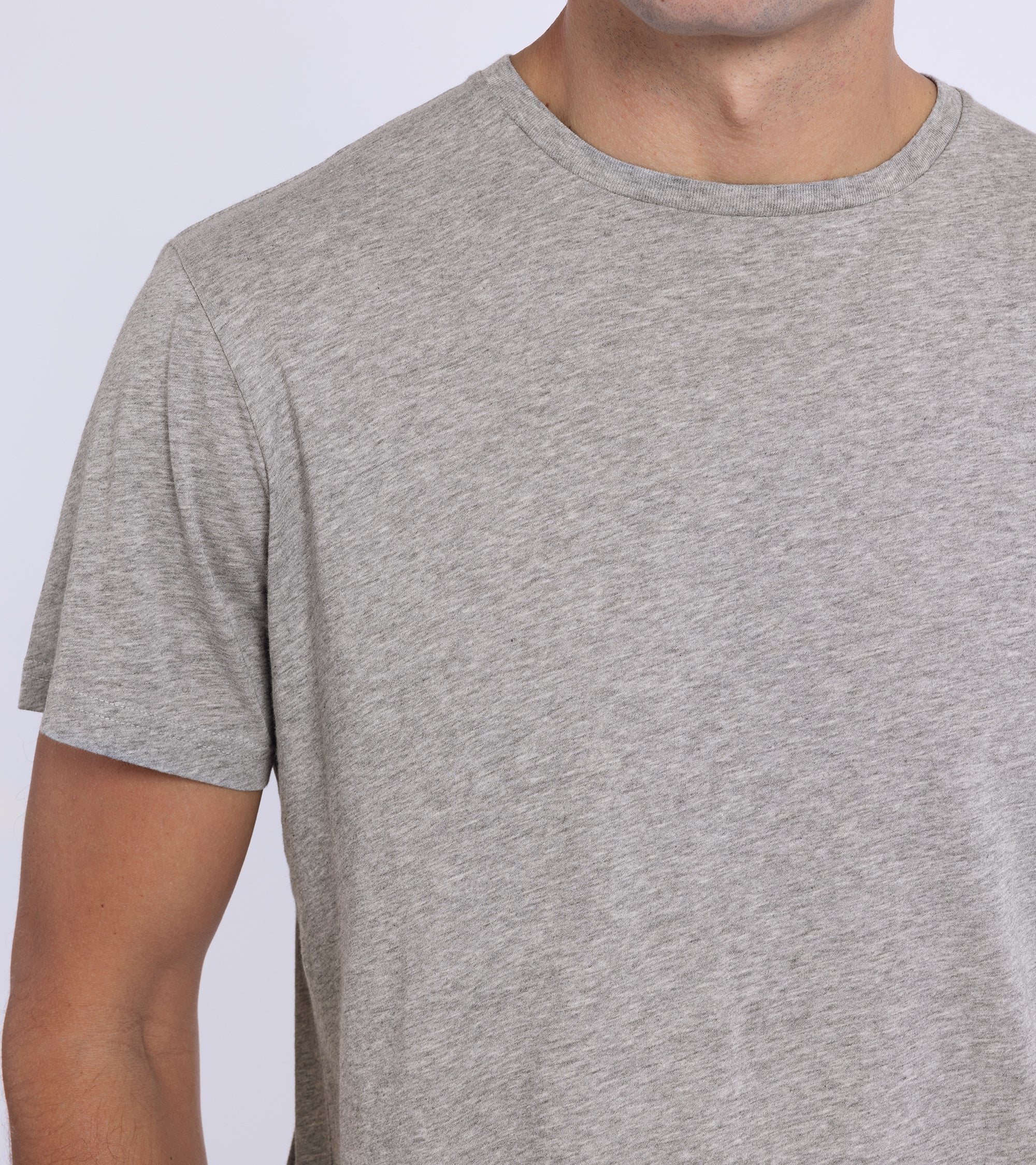 Trunk York short sleeve t-shirt in grey, styled shot.