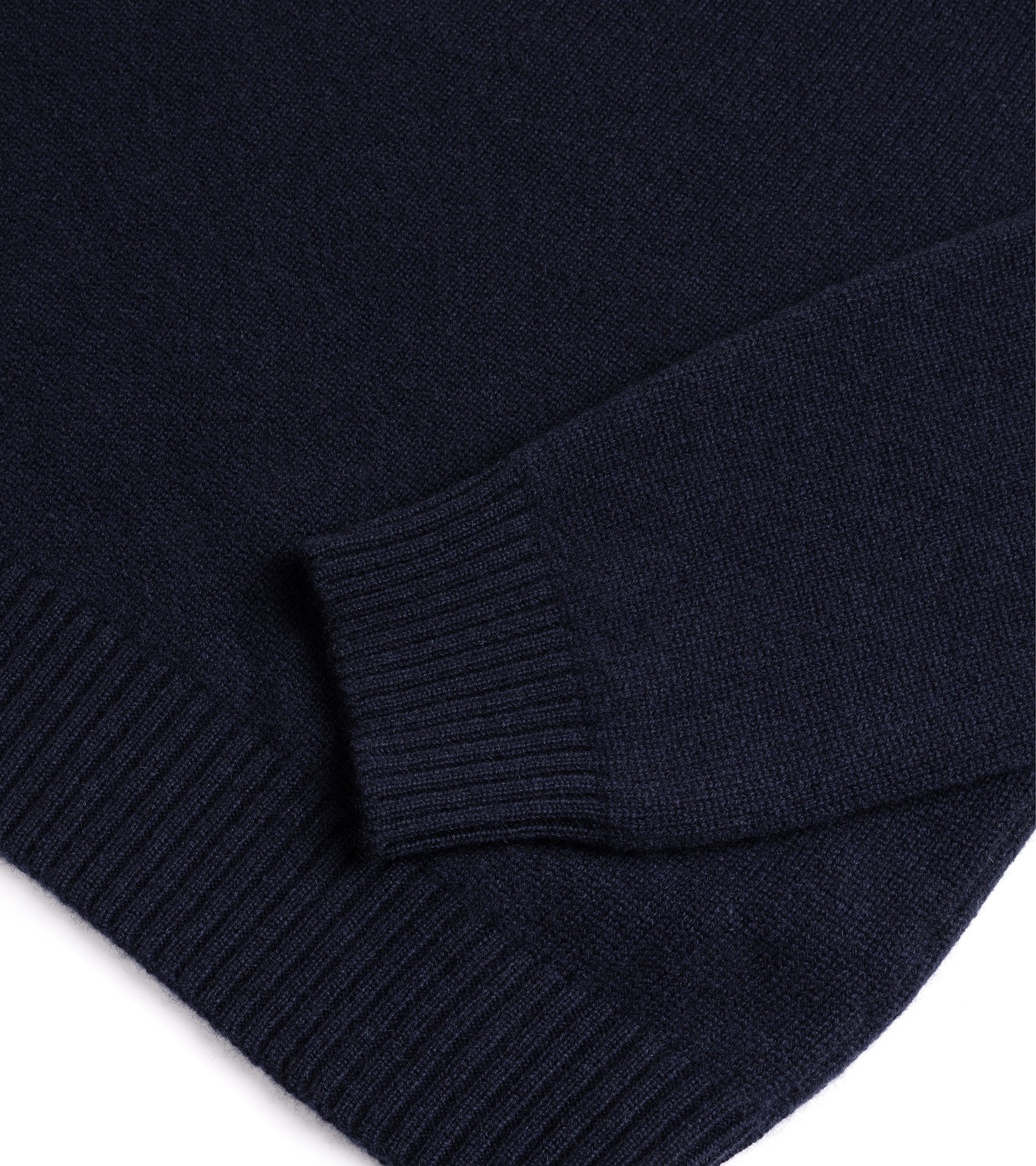 Trunk Fleet Cashmere Crew Neck Sweater: Navy