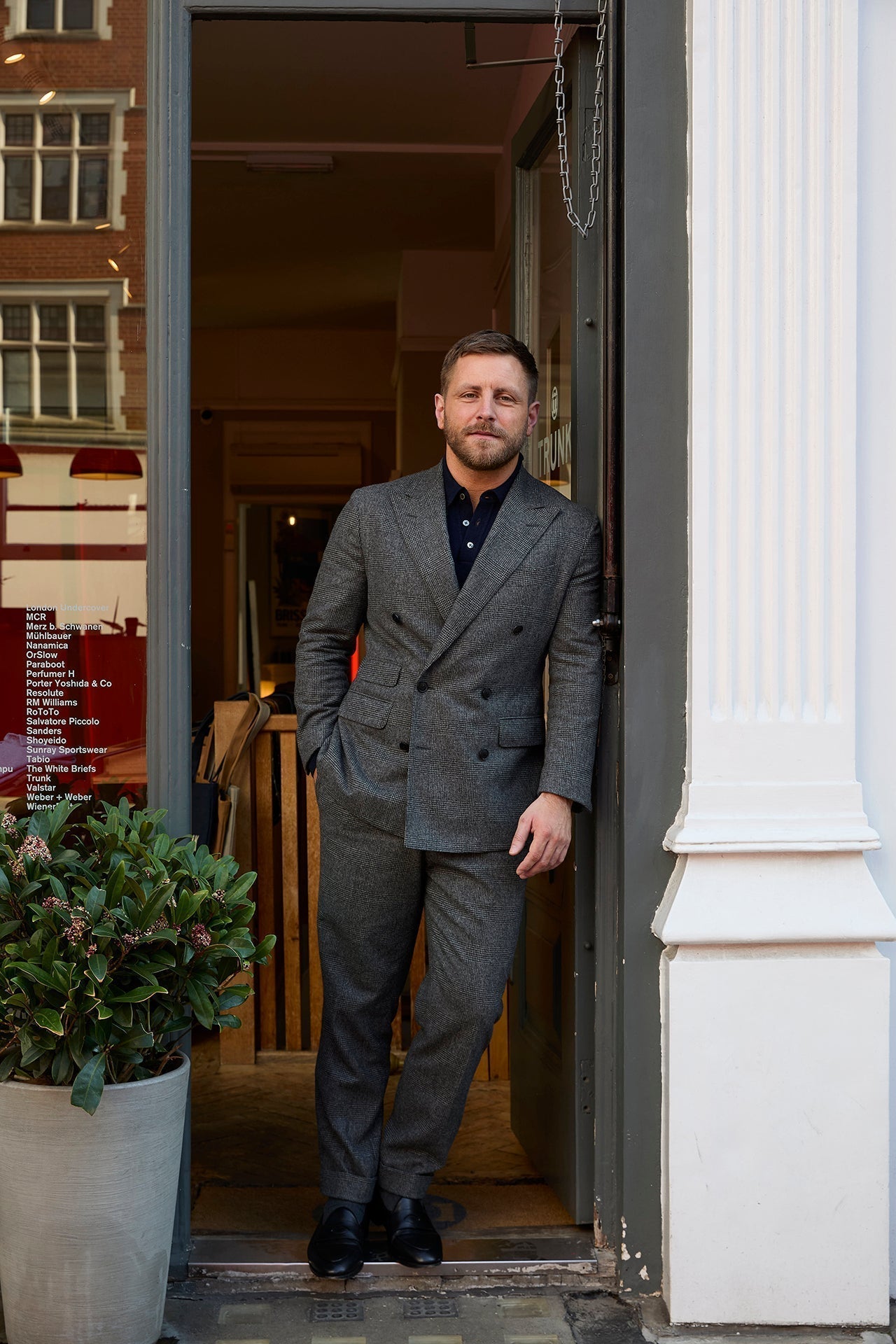 Menswear Content Creator Luke Hodges at Trunk Clothiers