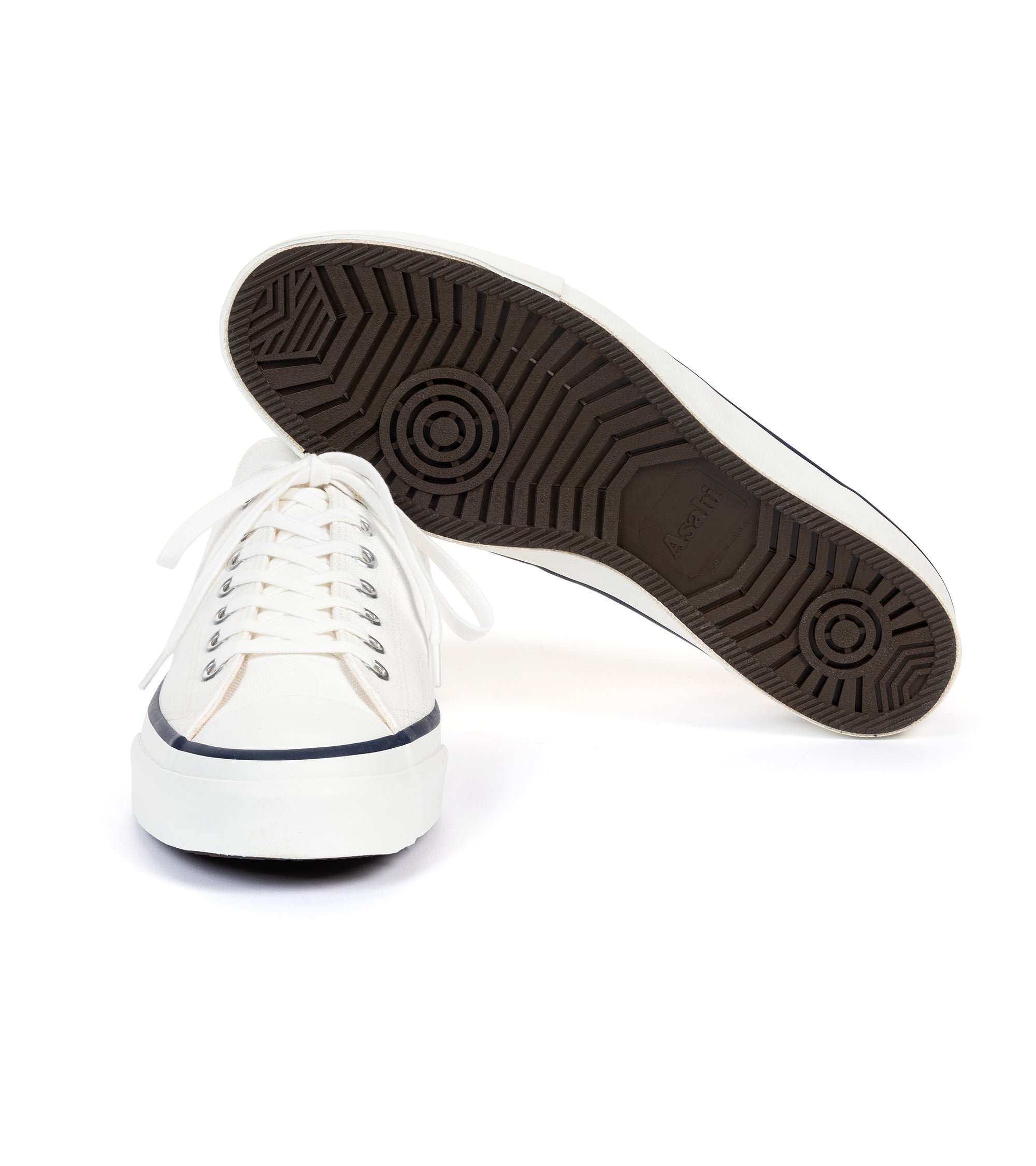 Asahi 046 Canvas Athletic Shoes: White