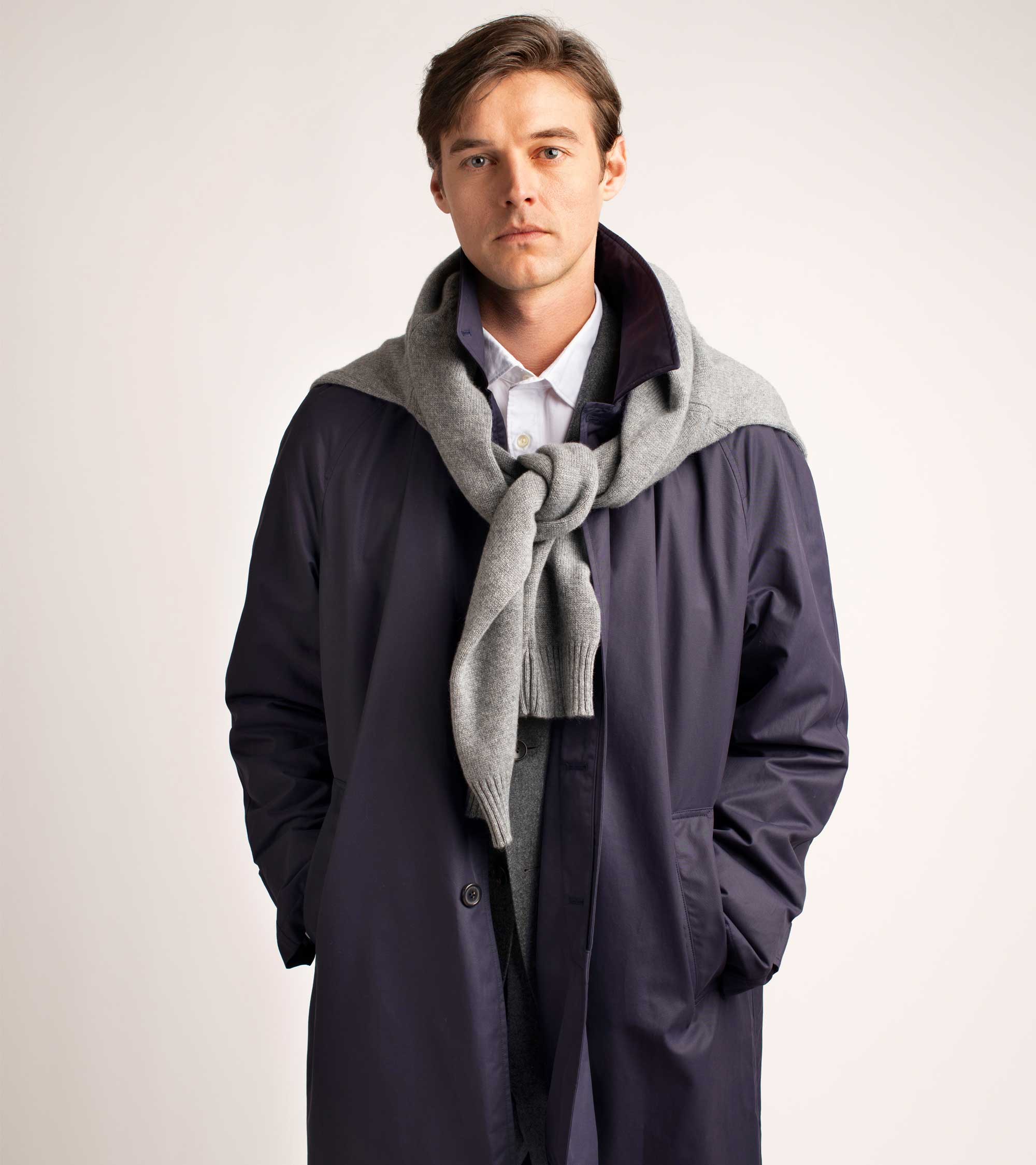 Trunk Fleet Cashmere Crew Neck Sweater: Grey