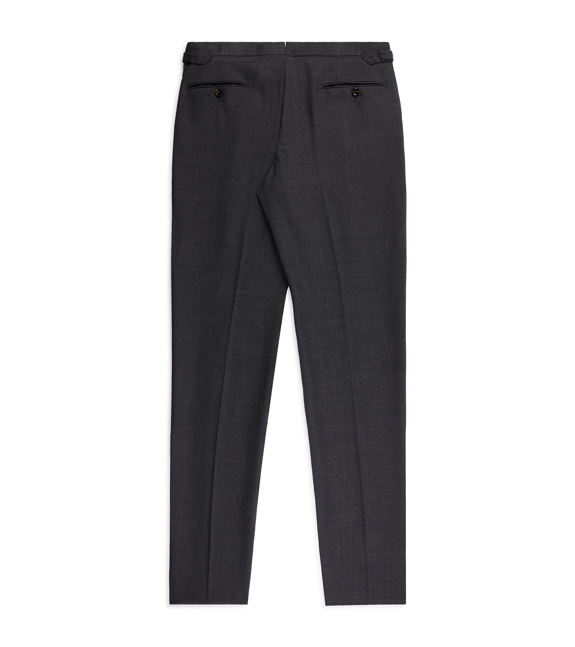 Trunk Warwick High Twist Wool Suit Trousers: Grey